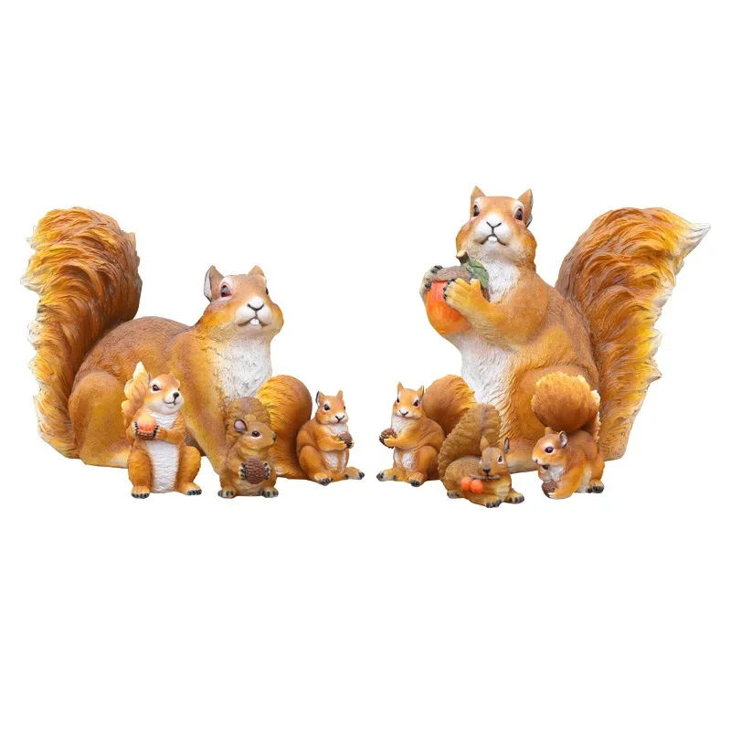

Simulation squirrel sculpture, outdoor, forest, lawn small animal ornament, garden courtyard garden landscape decoration