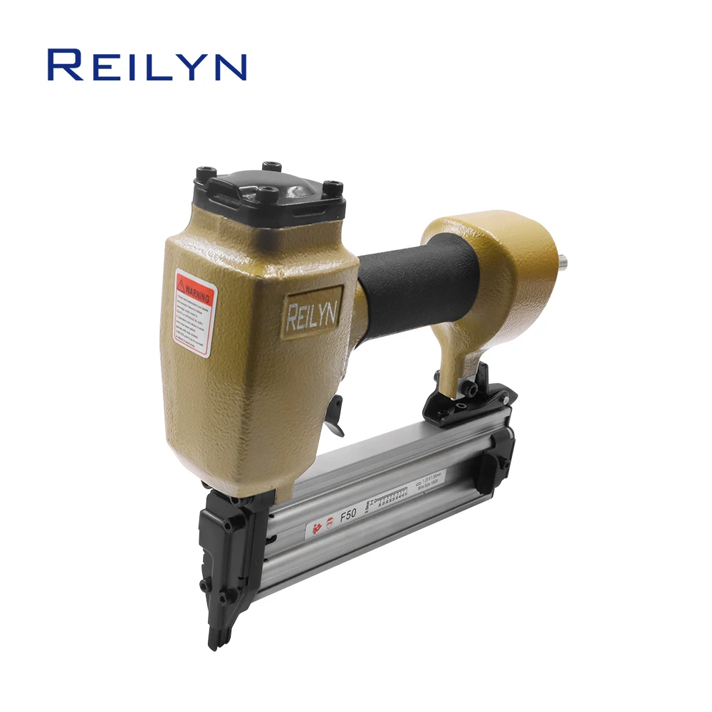 Reilyn 18 Gauge F50 Air Brad Nailer Pneumatic Framing Nailer Upholstery Decorative Nail Gun Fastener Nail Gun for Furniture