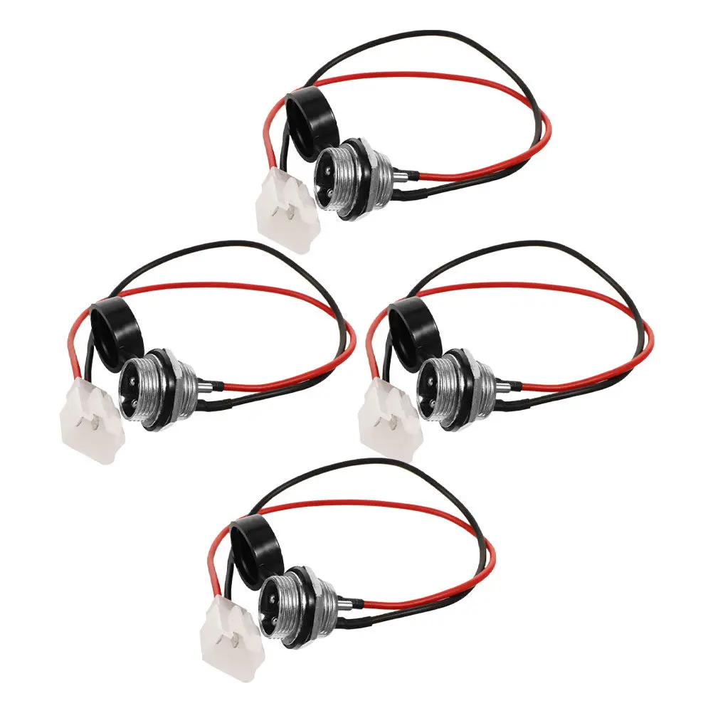 4 Pcs Electric Bike Crazy Kart Charging Cable for Razor Scooter Port Ebike Parts