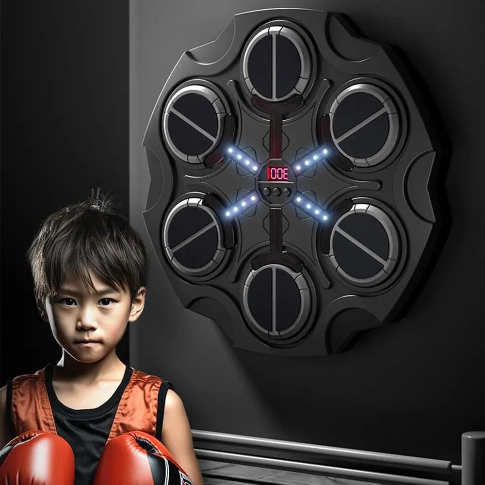 machine-de-boxe-musicale-bluetooth-entraineur-de-boxe-avec-gants-vitesse-reglable-support-mural-pour-enfants-et-adultes-bureau-maison