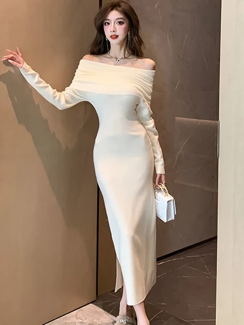 Aliexpress long sleeve maxi dress hotsell