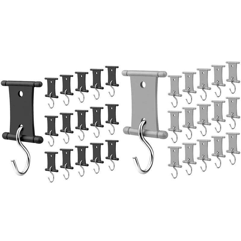 16 PCS RV Awning Light Clips Awning Hooks, Double Sided Campers Light Holders Awning Hooks Light Support Hanger