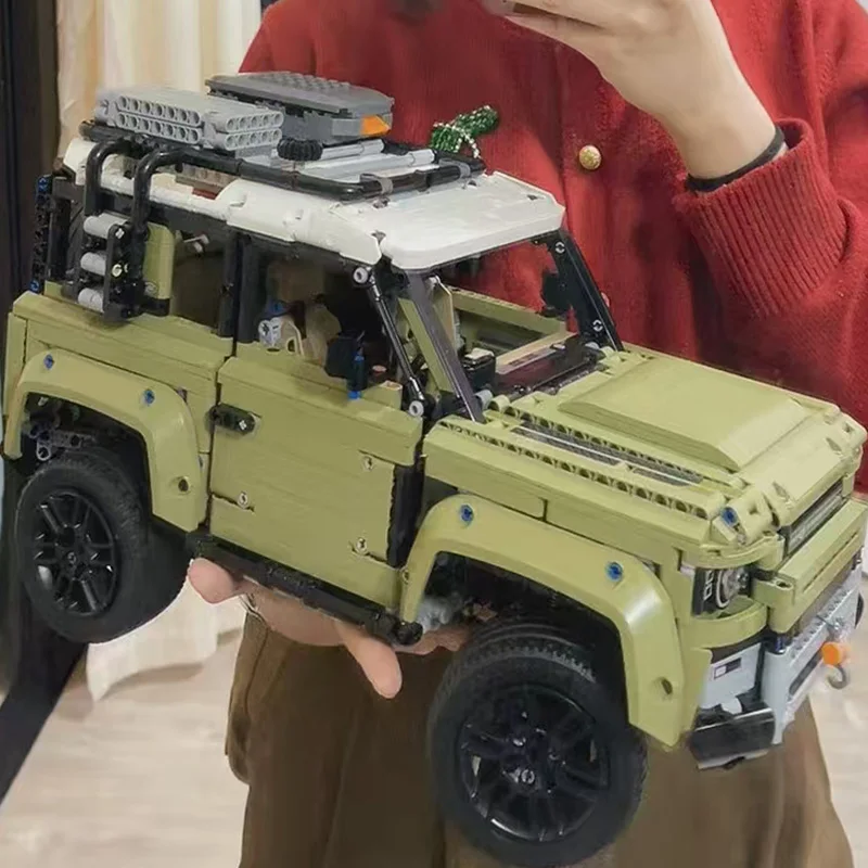 Juego de bloques de construcción de automóviles clásicos Defender todoterreno técnico, 2573 Uds., modelo MOC, vehículo de juguete, ladrillos para niños, regalo para adultos