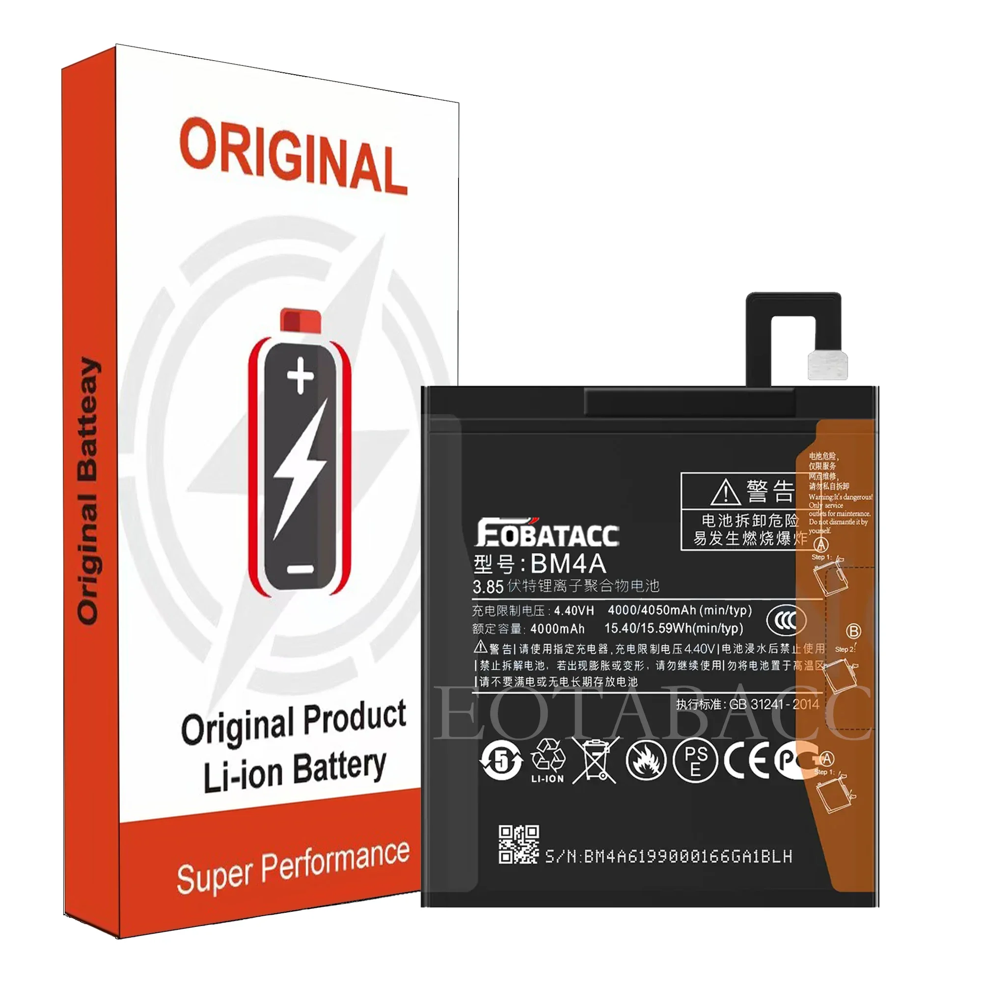 2025 Years EOBATACC 100% New BM4A  Battery For Xiaomi Mi pro/ Redmi Pro  4000mAh Batteries+Free Tools