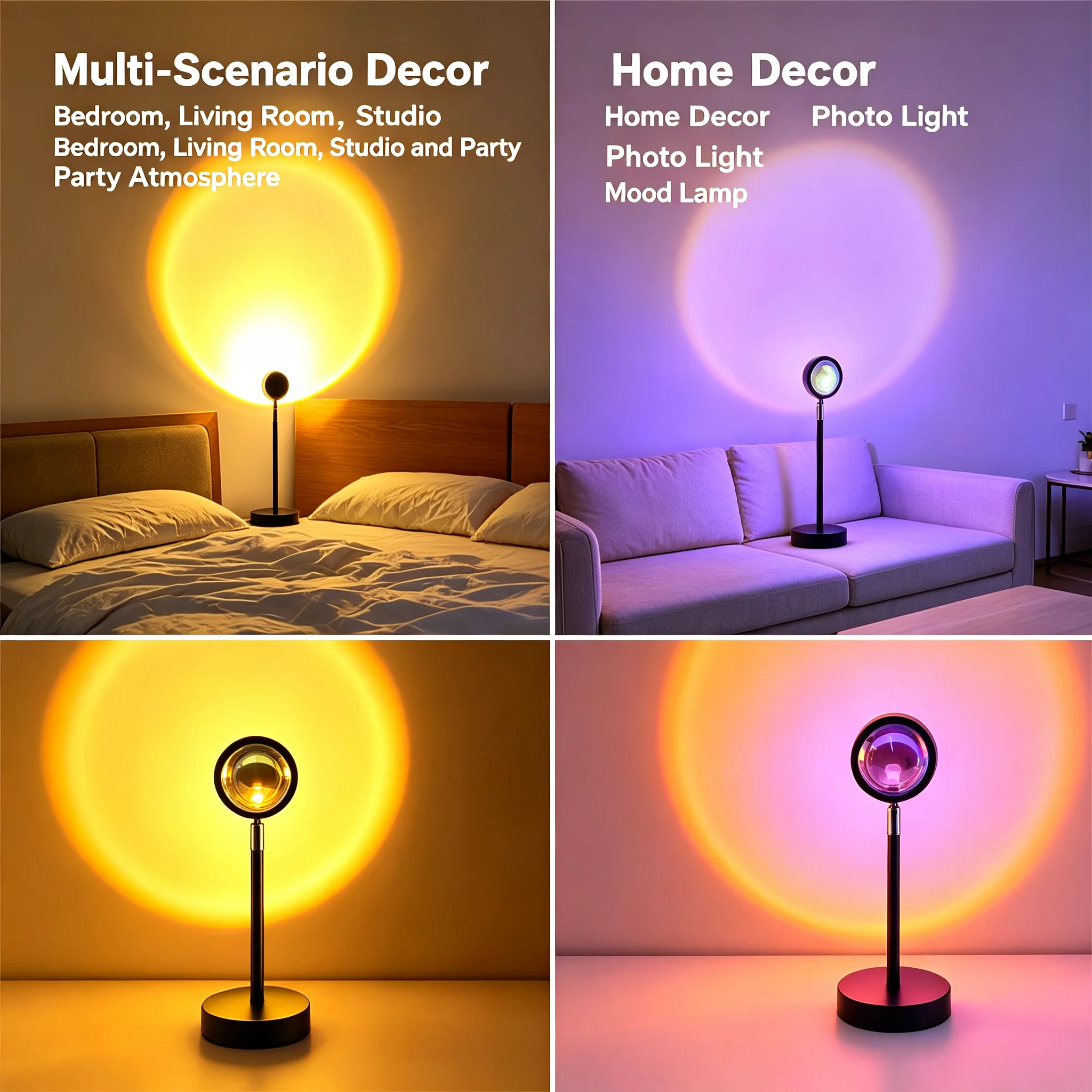 Lampu Proyeksi Matahari Terben - Sunset Lamp Projection ulasan dan harga