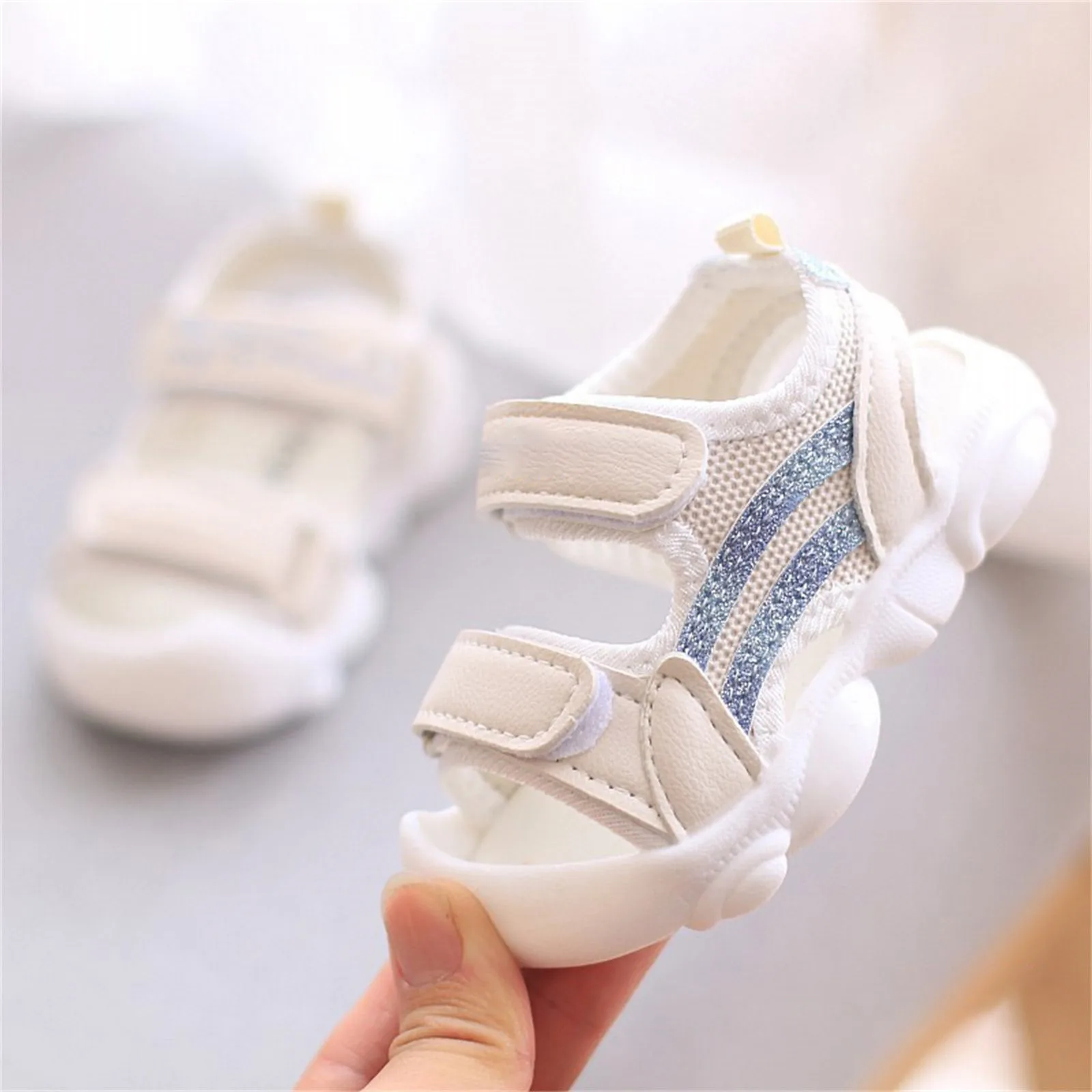 Toddler Baby Boy Girl Shoes Breathable Shoes Open Toe Sandals Girl Sandals Baby Soft Soled Sandals Kids Fashion Princess Shoes