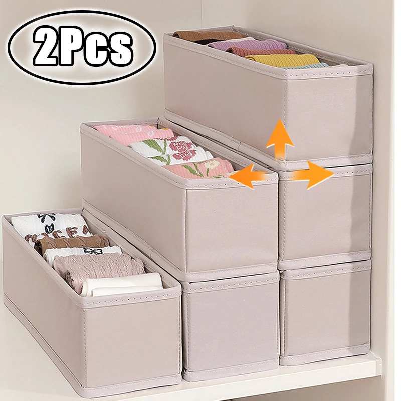 

Foldable Underwear Organizer Cabinets Drawer Underwear Storage Box Hard Bra Socks Organizer Closet Clothes Storage Organizers