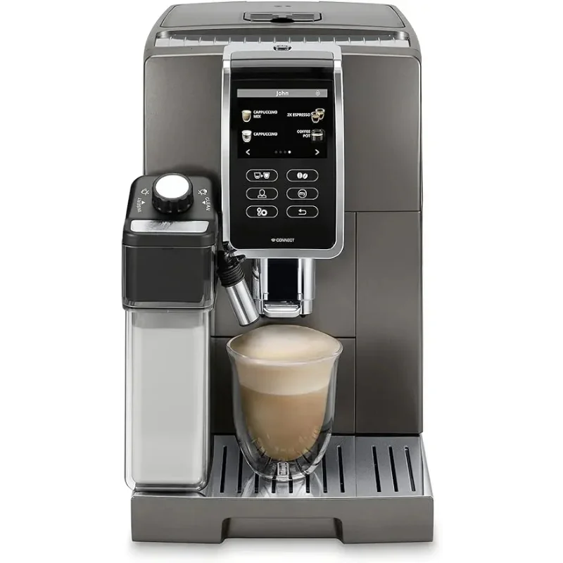 Fully Automatic Coffee Machine, Colored Touch Display,Titanium