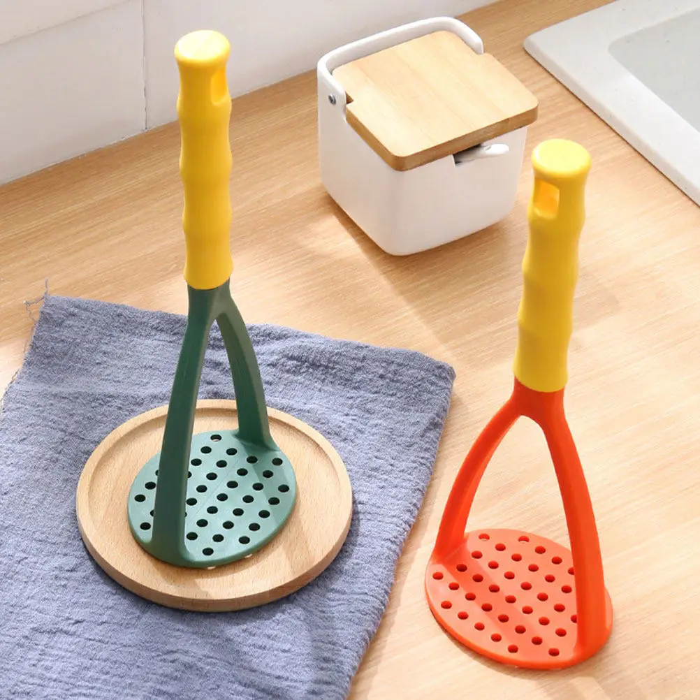 

2Pcs Premium PP Potato Masher Manual Food Crusher for Potatoes Mashing Puree Stirring Baby Food Kitchen Utensil Vegetable Masher