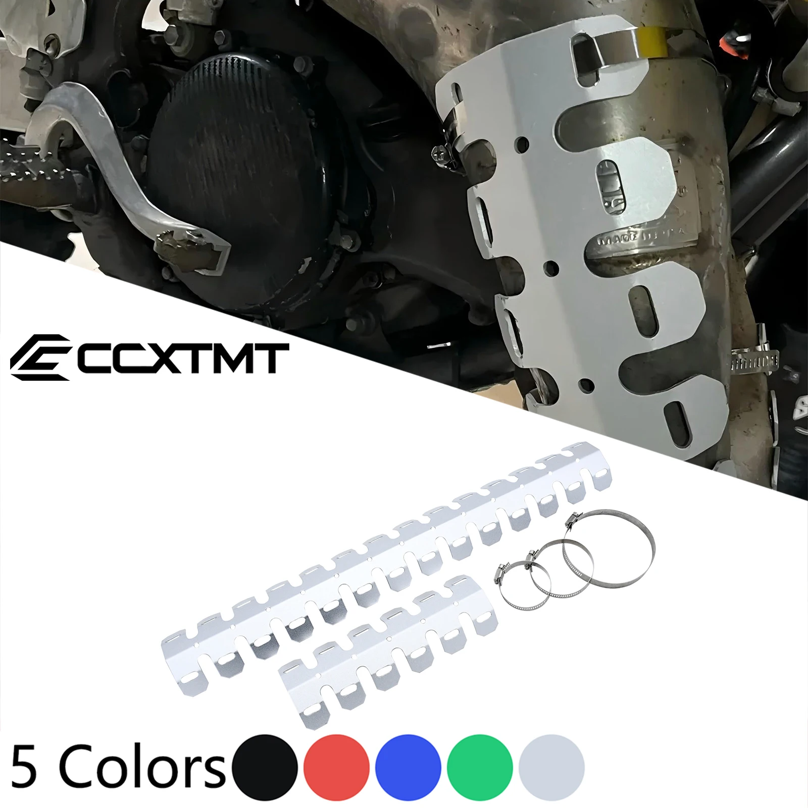 Motorcycle Exhaust Shield Protector Cover Exhaust Pipe Crash For SHERCO SE250 SE300 For GASGAS EC250 EC300 For Yamaha Honda KTM