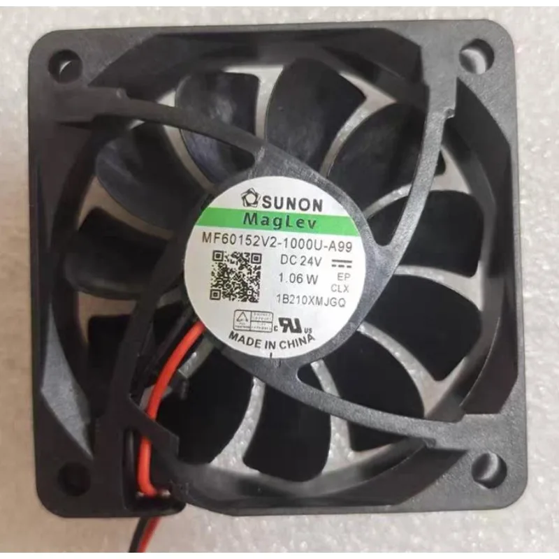 For SUNON 24V 6015 MF60152V2-1000U-A99 Cooling Fan 6CM Inverter Fan 60X60X15mm