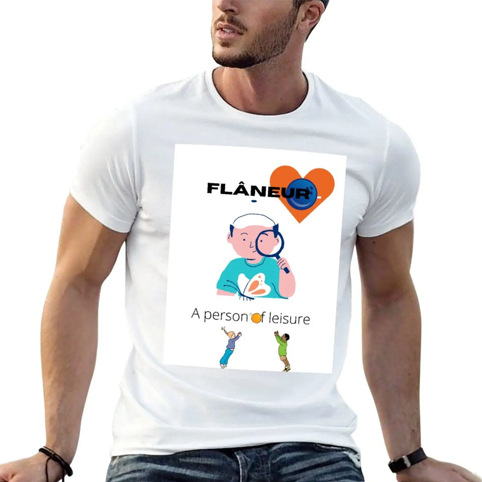 Camiseta FLANEUR, camisetas personalizadas para hombre, camisetas gráficas divertidas para hombre, camisetas para hombre