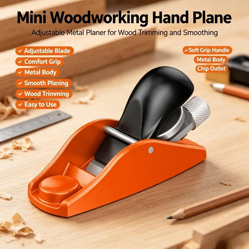 Mini Hand Wood Plane Small Manual Woodworking Planer For Surface Trimming Planing Handcraft Diy Wood Carving Projects