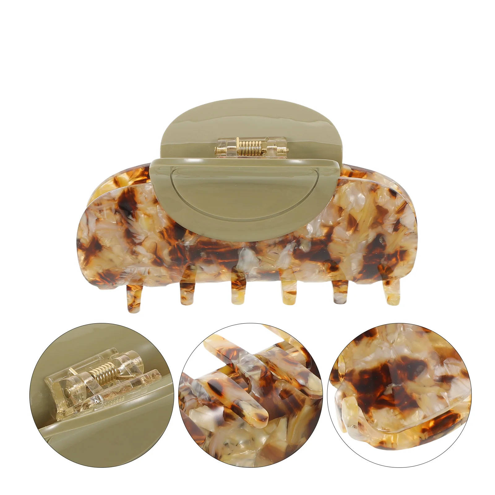 

Large Plastic Hair Claw Clip Women Tortoise Shell French Barrette Non Slip Grip Extra Large Jaw Clip Thick Long Hair Styling