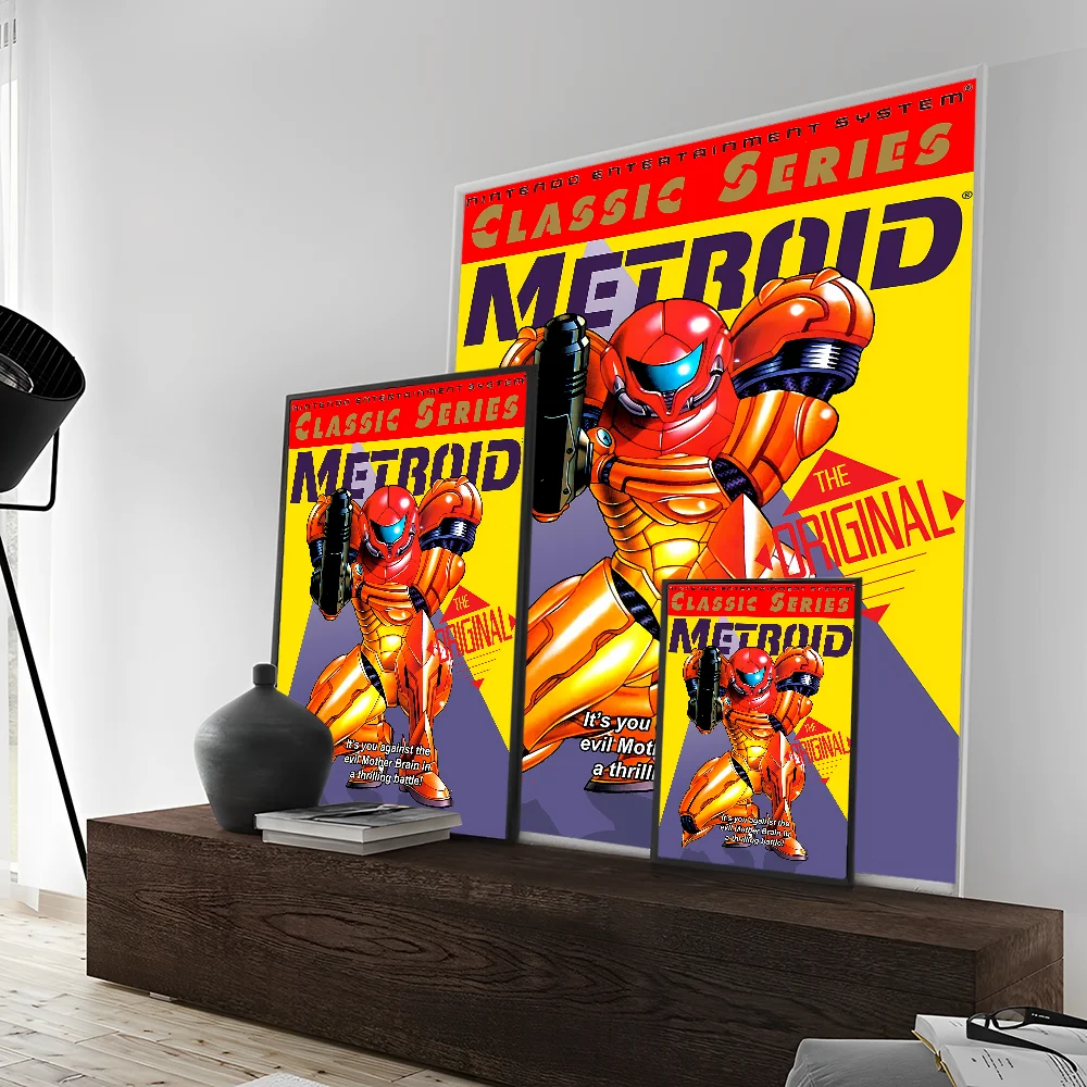 Metroid Prime Classic Vintage Posters Whitepaper Prints Posters Artwork Kawaii Room Decor