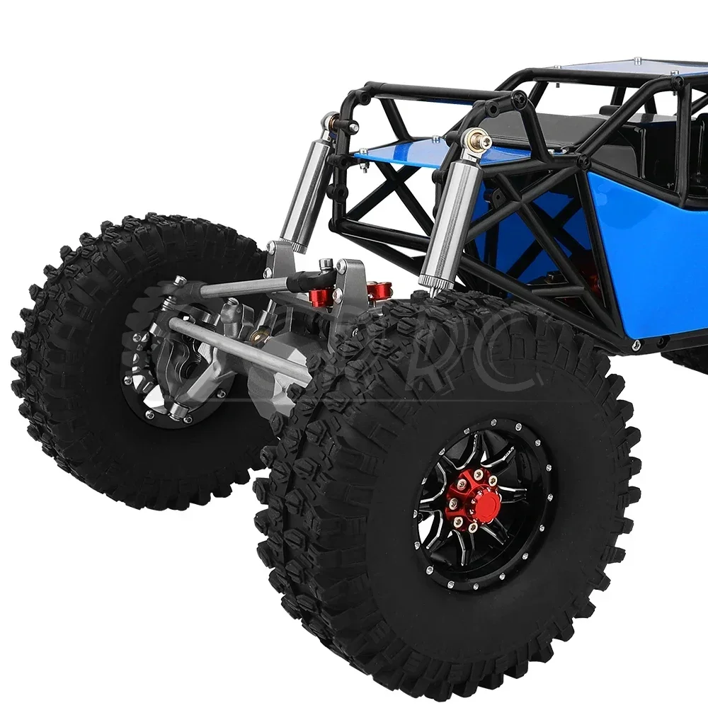 Metal DIY 1/10 RC Simulation Climbing Crawler Frame With SCX10 II Portal Axles Upgrade Car Refit Kit Parts With Plastic Cage