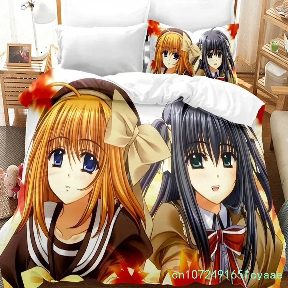 Anime Series Zipper Yae Sakura Character Bedding Set Bedroom Soft Modern Bedspreads Comefortable Duvet Cover Quilt Pillowcase
