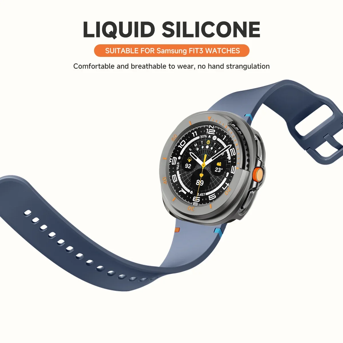 Чехол + оригинальный ремешок для Samsung Galaxy Watch 8 Classic 46 мм, силиконовый браслет, жесткий бампер из ПК для Galaxy Watch 8, аксессуары