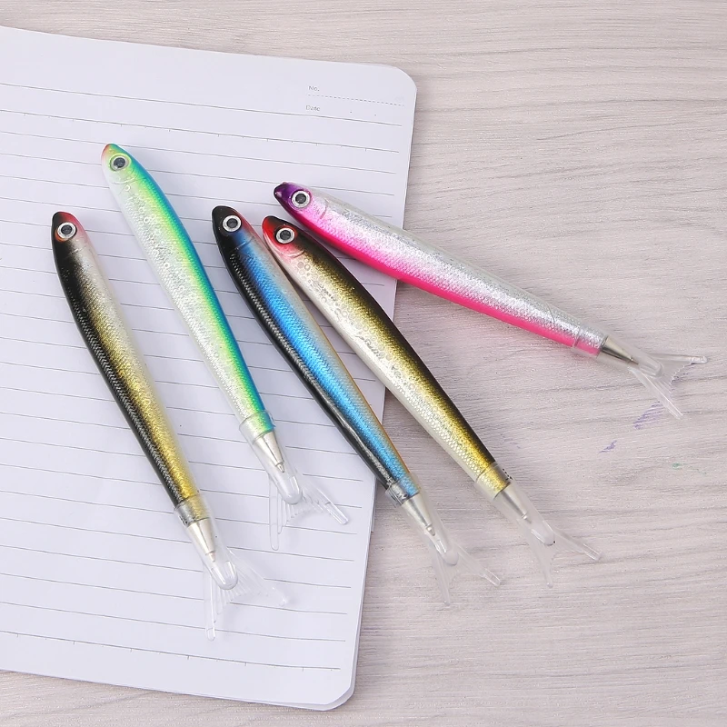 Novelty Ballpoint Pen Fish-shape Design Ballpoint Pen Mini Writing Pen for School Students Teens Office Women Men Gift