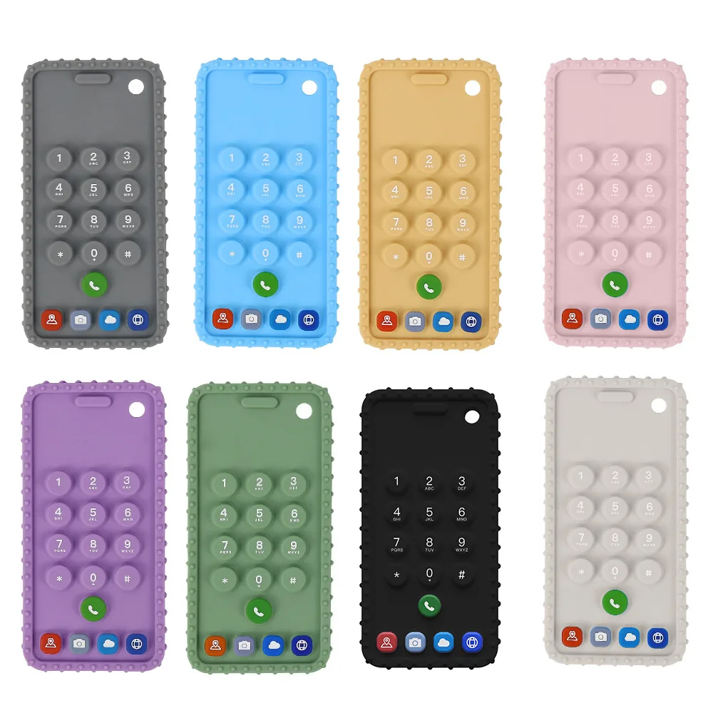 40 Styles Silicone Simulation TV Remote Control Shape Soothing Toy Baby Food Grade Teaser Stick Children's Sensory Education Toy view 3