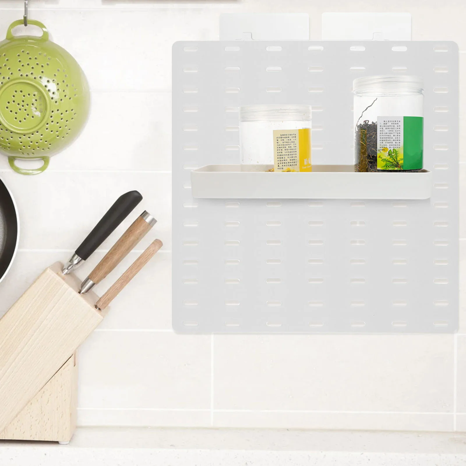 

Pegboard Storage Box Multi-Function Hanging Organizer Plastic Container For Kitchen Bathroom Bedroom Hole Board Sundries Storage