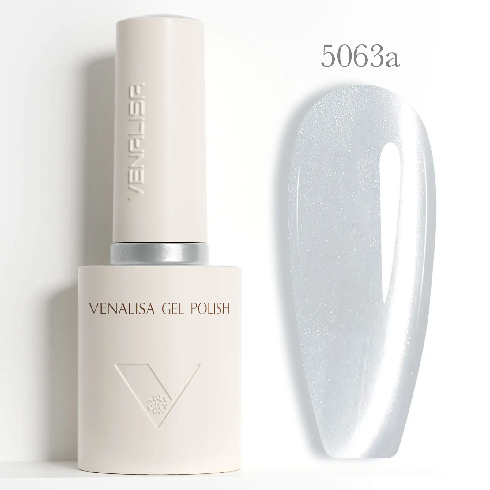 VENALISA 10ml nagelgellak pastelroze basis Franse nagelkunst met regenboogkristallen losweken UV LED langdurig semi-permanent