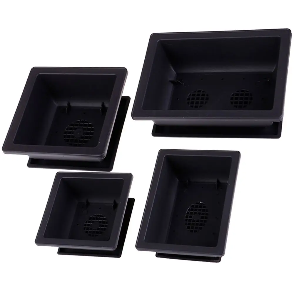 Garden Nursery Square Planter Bonsai Succulent Basin Flower Pot Plant Bowl