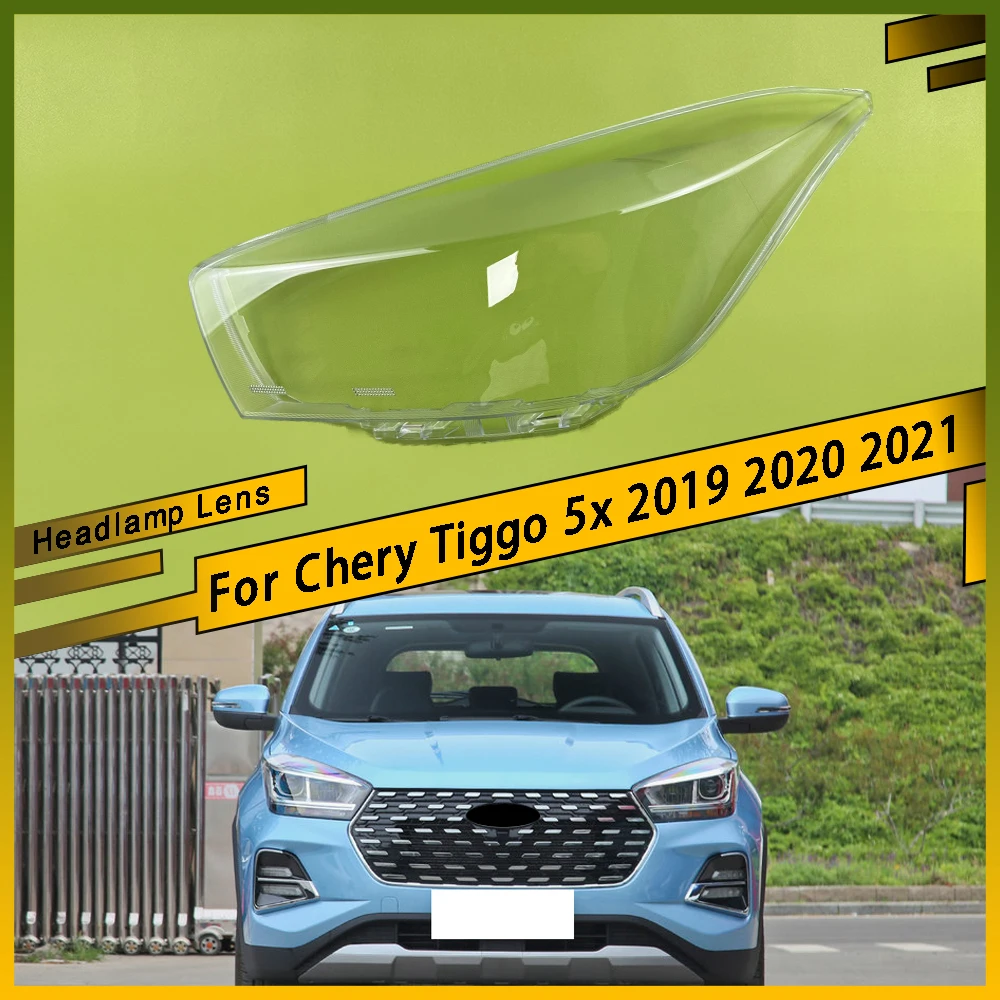

Headlights Cover Transparent Headlamp Shell Lens Replace Original Lampshade Plexiglass For Chery Tiggo 5x 2019 2020 2021