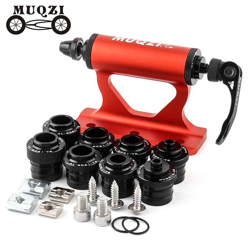 MUQZI Thru Axle Fork Mount Bike Rack Quick Release Bicycle Carrier for Car Roof Truck Bed and Storage