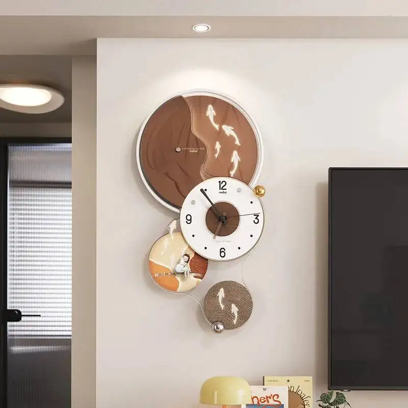 Living Room Digital Wall Clocks Fashion Luxury Design Xenomorph Aesthetic Bedrooms Wall Watch Nordic Saat Room Decorations
