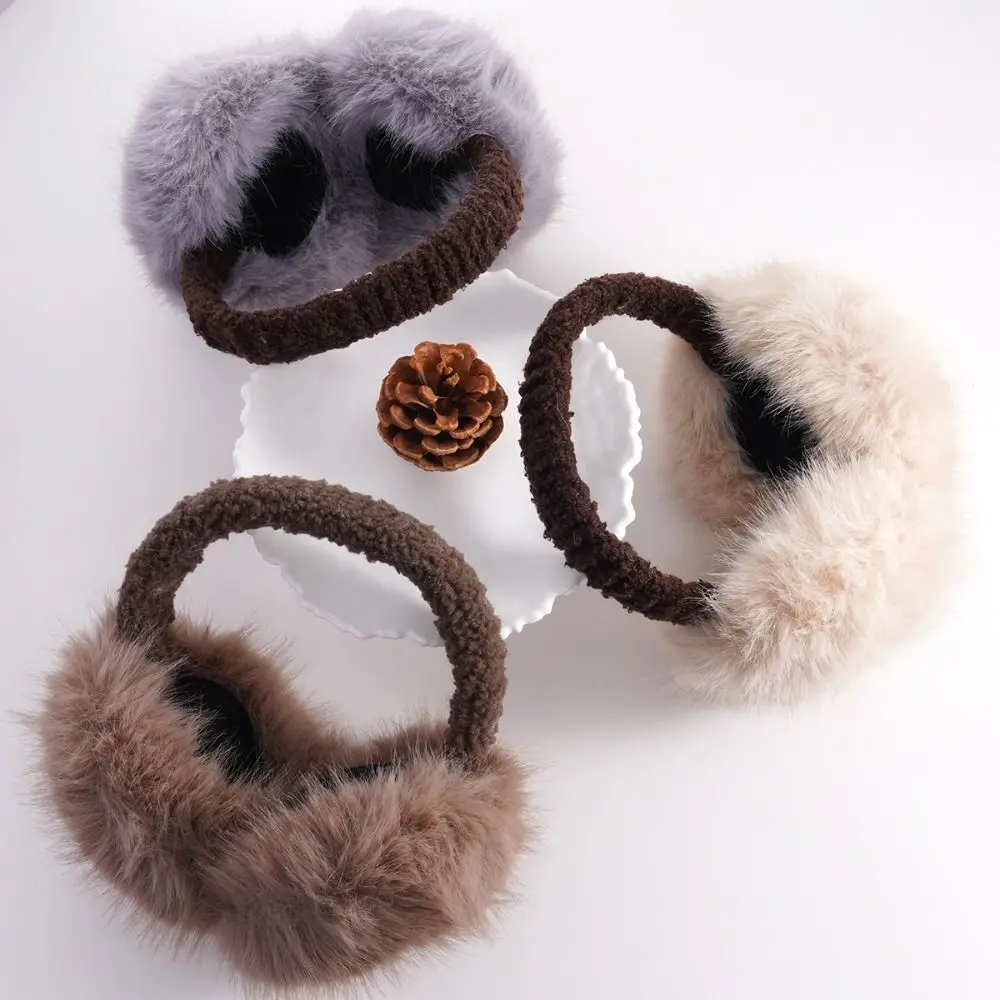 لينة طوي غطاء للأذنين حماية الأذن سميكة رقيق سماعات الأذن شتاء دافئ التجمد فو الفراء الأذن يفشل للنساء الرجال في الهواء الطلق