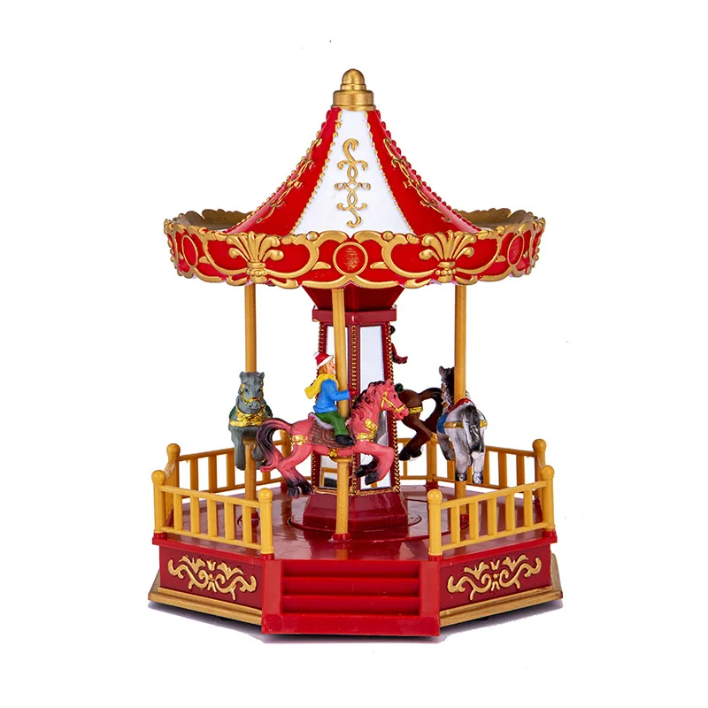 

Christmas Presents His Girlfriend With A Xmas Music Box A Merry Go Round Birthday Gift And a Music Box For His Girlfriend's