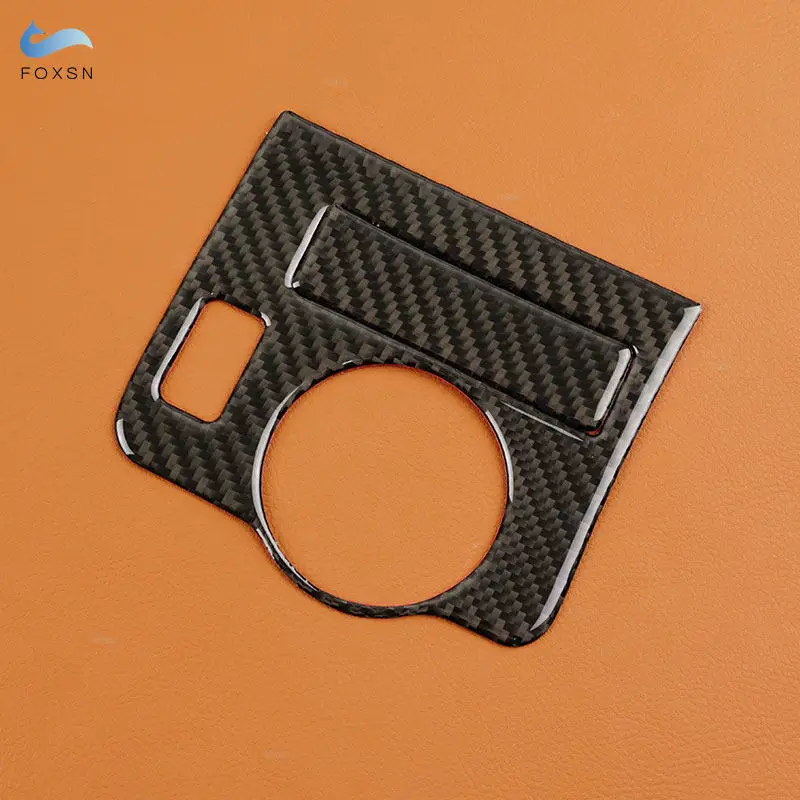 Car Interior Accessories Headlight Switch Panel Frame Trim Soft Carbon Fiber For Ford Mustang 2009 2010 2011 20121 2013