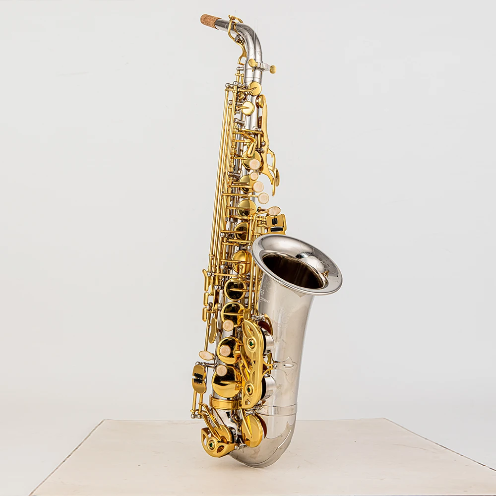 Japanese professional W037 alto saxophone flat E key antique design one to one model saxophone instrument