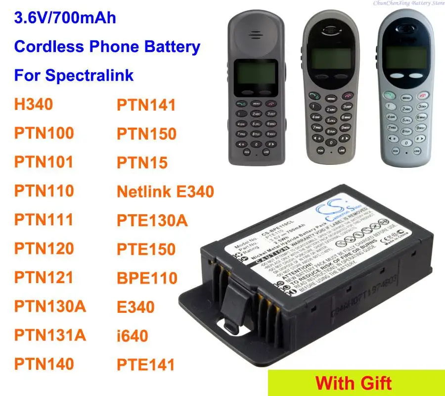 Беспроводная батарея CameronSino 700 мА · ч для спектра Ink H340,PTN100,PTN101,PTN110,PTN111,PTN120,E340,PTN140,PTN141,PTN150,i640