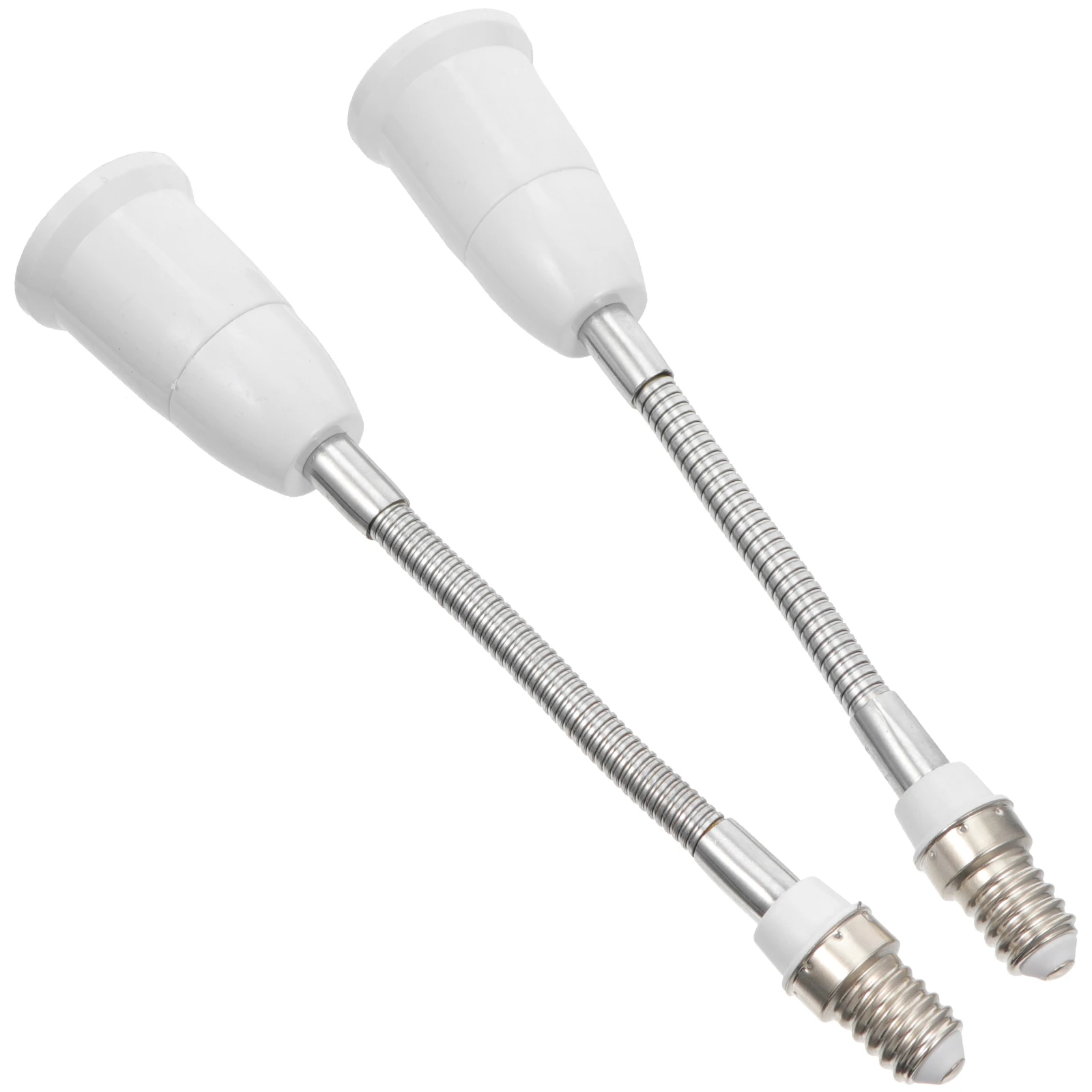 

2 pcs E14 Bendable Lamp Lamp Holder Holder 19 5cm Extension Socket Durable Easy Install Extension Socket Practical Adapter