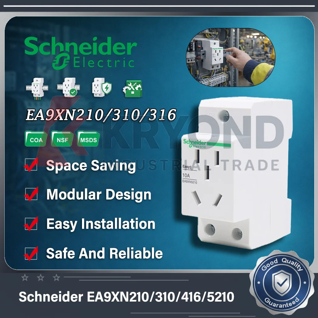 

Модульная розетка Schneider Electric на DIN-рейку, 10А/16А, 3-контактная, AC 250В, для установки в распределительный шкаф/электрическую панель