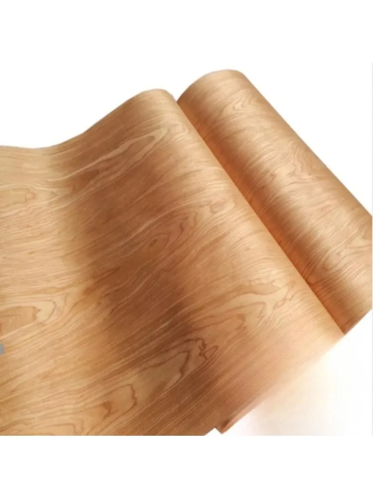 Placage en bois de cerisier naturel, 1 rouleau, pour meubles Audio, chaise, mince, fait à la main, panneau décoratif, rénovation de haut-parleurs de peau