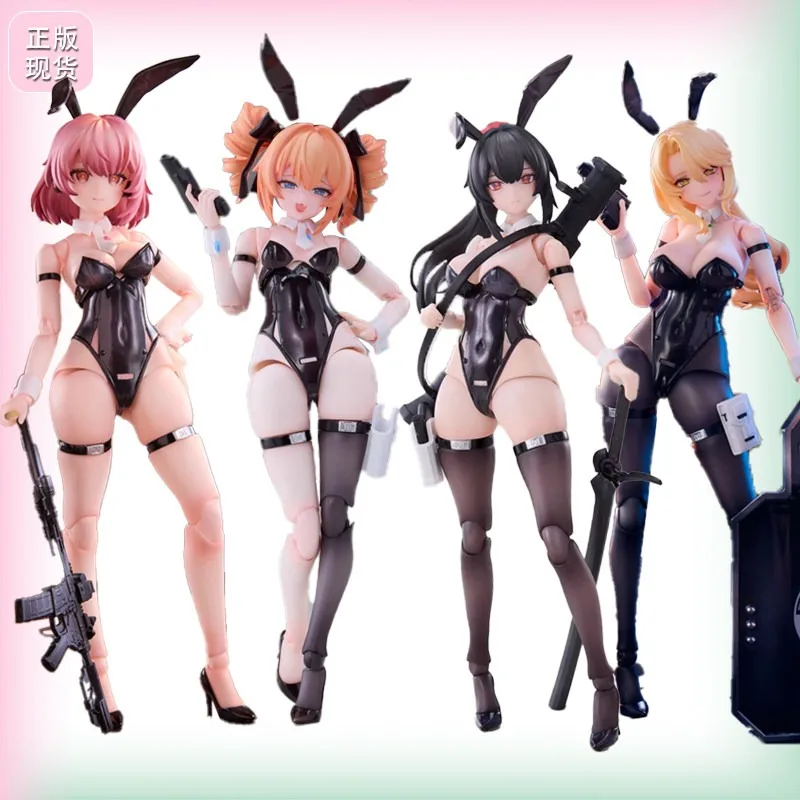 In Stock Traceability Sushiworks Machine Girl Rabbit Rapid Response Team Elena Leoni Action Figures Collection Gifts