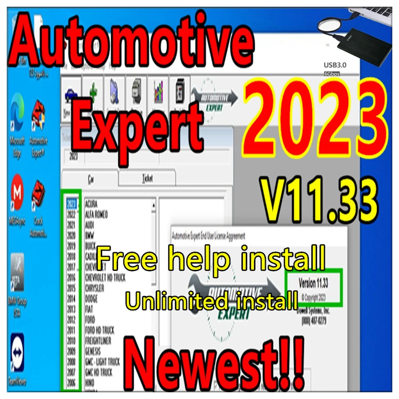 2023 Automotive Expert V11.33 with Crack Management Software+ TIME unexpire patch for unlimited install with install video guide