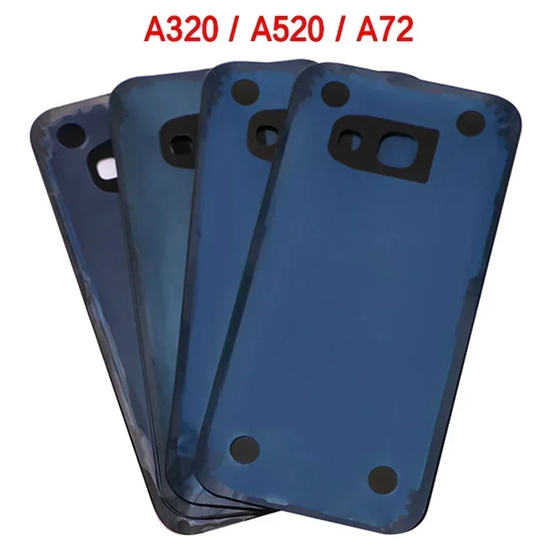 New For Samsung Galaxy A3 A5 A7 2017 A320 A520 A720 Battery Back Cover Rear Door 3D Glass Panel Housing Case Adhesive Replace