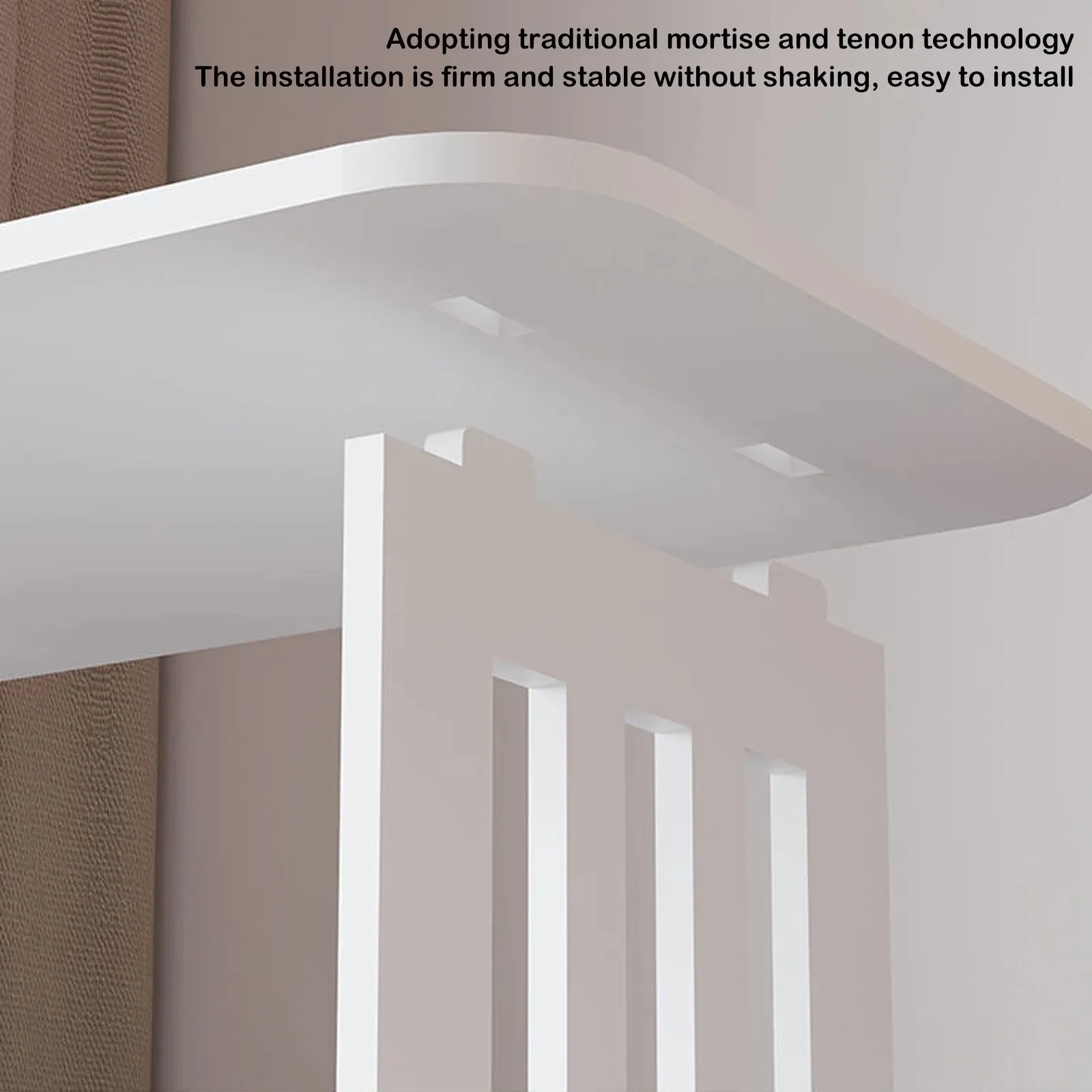 طاولة بجانب السرير شائعة الاستخدام للعائلة، خزانة تخزين بيضاء ذات طراز بسيط وحديث، سهلة التجميع، منظم غرفة النوم متعدد الوظائف