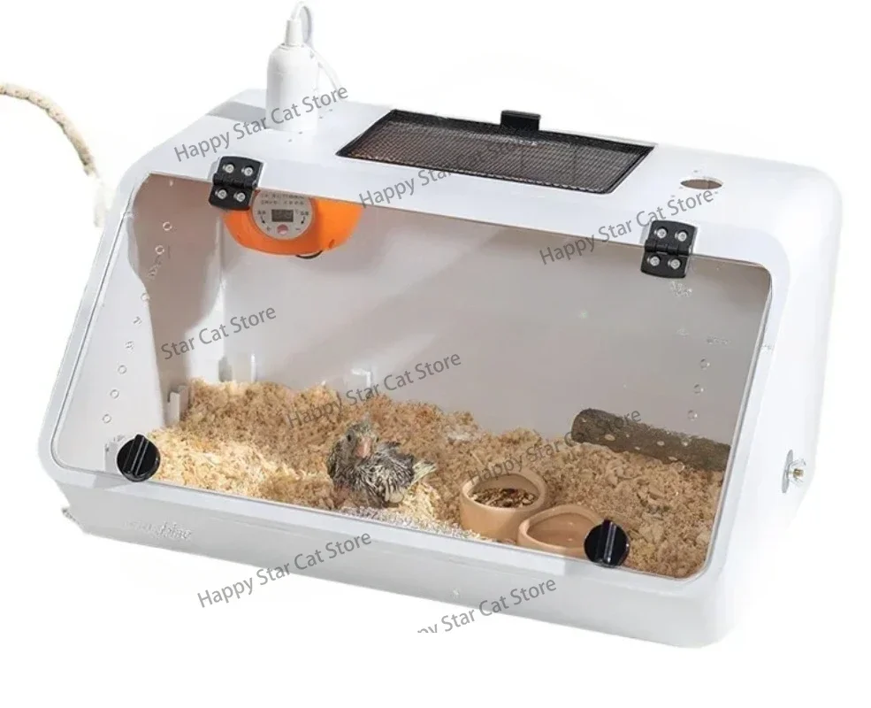 Precision Temperature Parrot Brooder: Safe Warmth for Baby Cockatiels, Budgerigars, and Other Birds - Essential for Winter Care