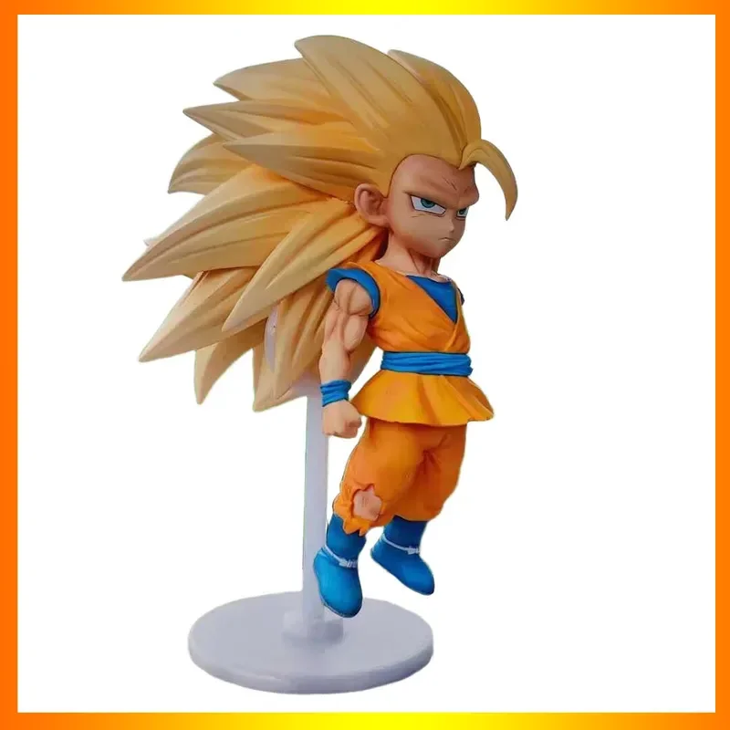 

Dragon Ball Super Saiyan 3 Goku Figure - Q Version Collectible Anime Toy for Decor And Birthday Gifts Action & Toy Figures