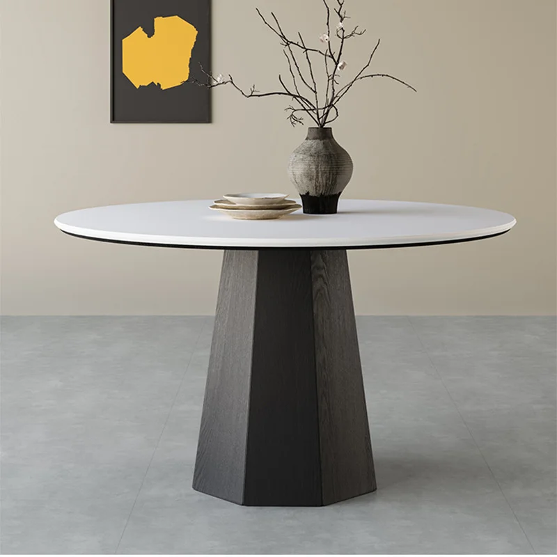 

%Nordic Solid Wood Round Dining Table Ash Wood Minimalist Luxury Design Durable Home Furniture for Hotel Use