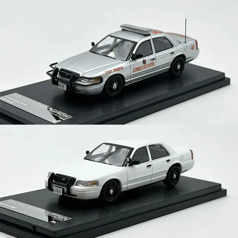 

ROLLIN In Stock 1:64 Crown Victoria Police Patrol Car MK2 EN114 Diecast Model Collection Toys