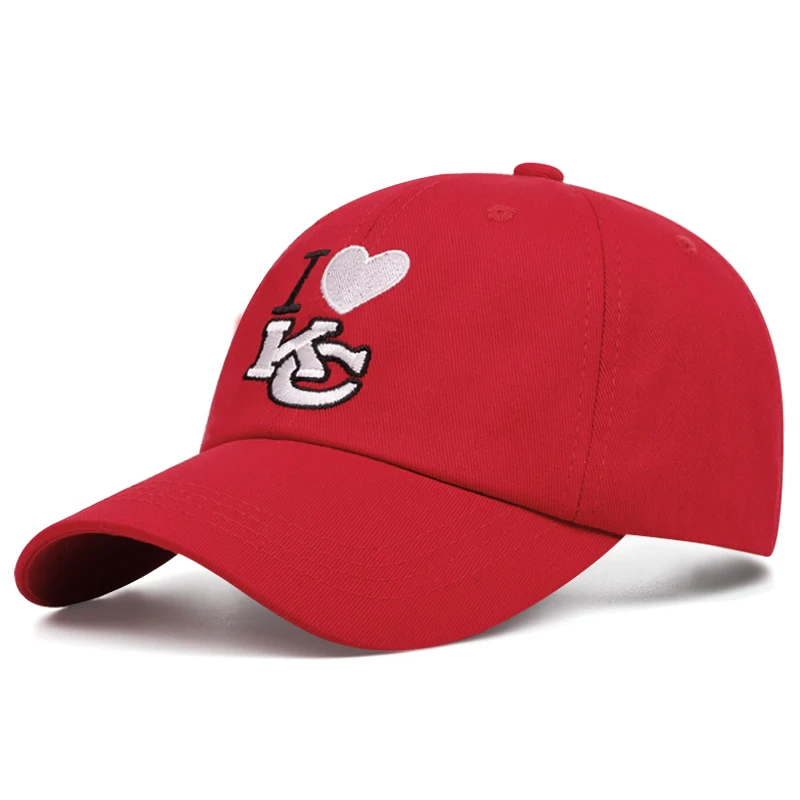 I LOVE KC embroidery dad hat men women sport baseball caps Shade hat