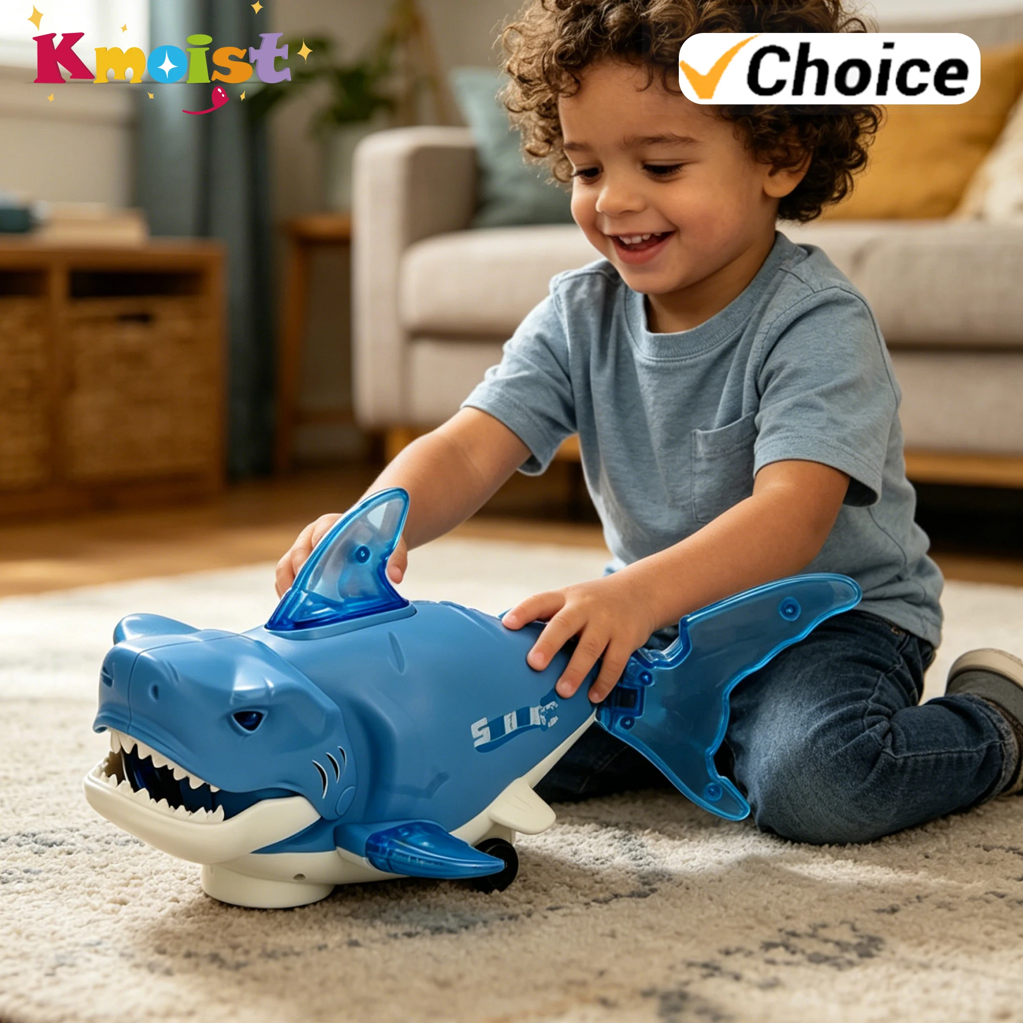 Electric Multi-directional Swaying Shark Color-changing Music Light Artificial Animal Toy Electronic Pets Toys for Boys Gifts