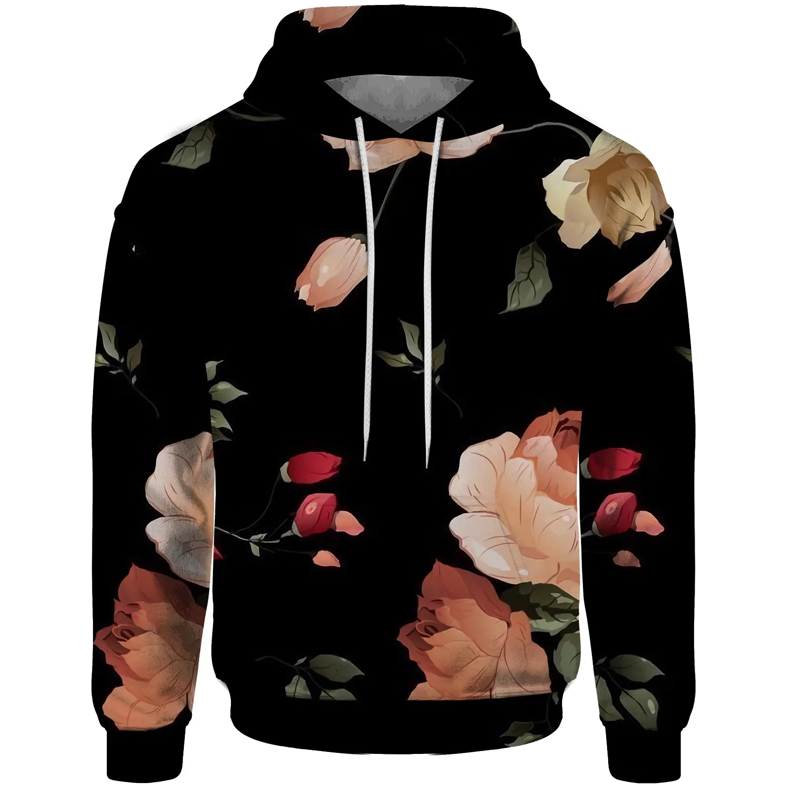 New Casual Autumn And Winte Summer Landscape Flower Print Sweatshirt New In Hoodies &Sweatshirts Hoodie Men 2024 Comfortable