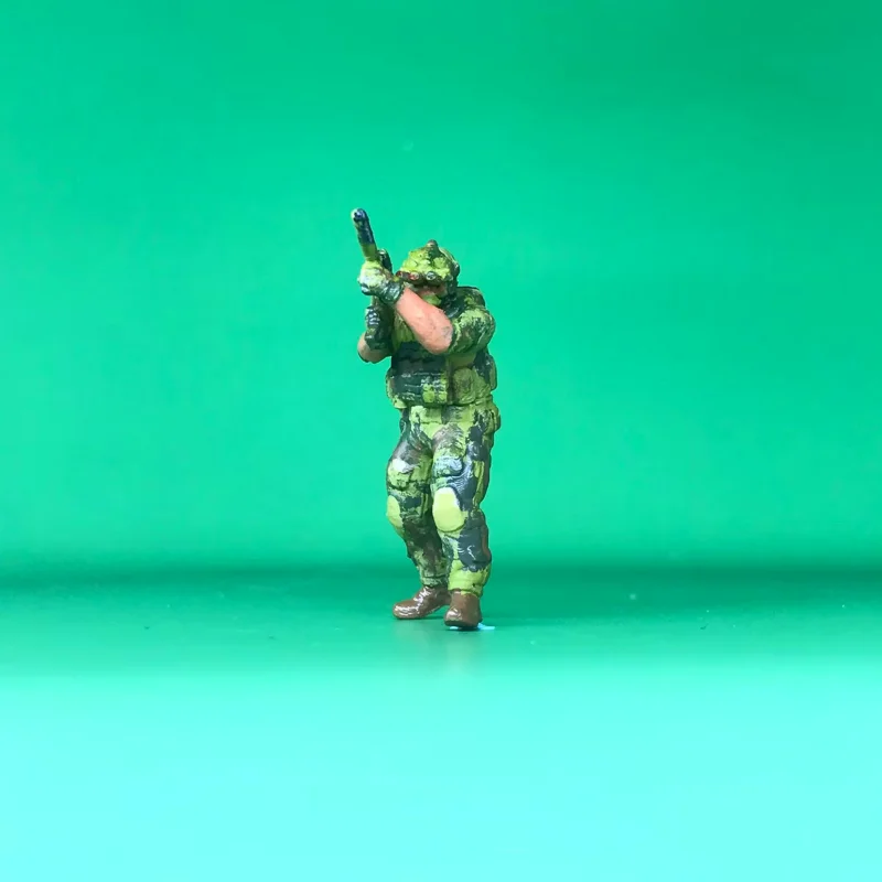 Model do druku 3D w skali 1:64, 6 sztuk żołnierzy, figurki akcji Sił Specjalnych US Navy SEALs, miniaturowe akcesoria do scen DIY, kolekcja.